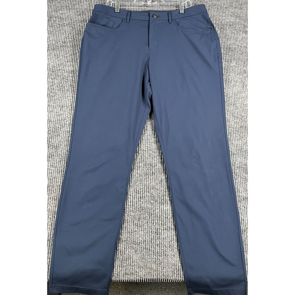 Public Rec Pants Mens Size 36x34 Blue Chino Performance Golf Outdoor Casual
